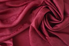 ткань подклад из вискозы рубинового цвета подклад вискоза однотонная красная Италия