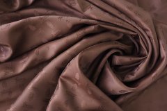 ткань подклад из вискозы коньячного цвета подклад вискоза однотонная коричневая Италия