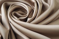 ткань атлас с эластаном песочного цвета атлас шелк однотонная бежевая Италия