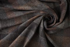 ткань пальтовая шерсть в клетку пальтовые шерсть в клетку коричневая Италия