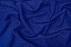 ткань пальтовая ткань букле ярко-синяя Италия