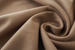 ткань двухслойная двусторонняя шерсть цвета кэмел пальтовые шерсть однотонная бежевая Италия