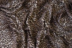 ткань леопардовый трикотаж футер футер хлопок леопард коричневая Италия