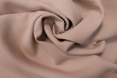ткань креповая шерсть пудровая креп шерсть однотонная розовая Италия