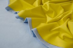 ткань плащевка светящегося желтого цвета плащевка полиэстер однотонная желтая Италия