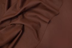 ткань двухслойное пальтовое шерстяное сукно с кашемиром пальтовые шерсть однотонная коричневая Италия