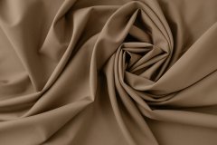 ткань шерсть карамельного цвета костюмно-плательная шерсть однотонная бежевая Италия