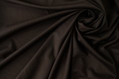 ткань костюмная шерсть шоколадного цвета костюмно-плательная шерсть однотонная коричневая Италия