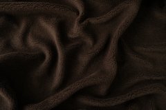 ткань мех коричневый (тедди) искусственный мех шерсть однотонная коричневая Италия