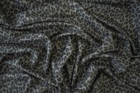 ткань серая с мелким леопардовым принтом