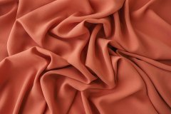 ткань креповый шелк персикового цвета креп шелк однотонная персиковая Италия