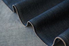 ткань джинсовая ткань серо-синий меланж джинсовая ткань хлопок однотонная синяя Япония