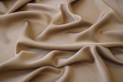 ткань кади золотисто-песочного цвета кади вискоза однотонная бежевая Италия