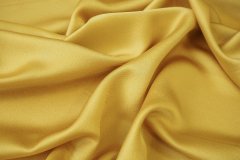 ткань атласное кади желтого цвета кади вискоза однотонная желтая Италия