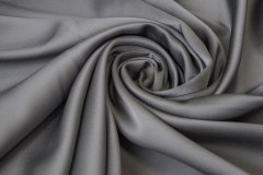 ткань атласное кади серого цвета Италия