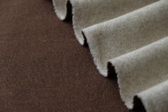 ткань двуслойный двусторонний шерстяной трикотаж кофейного цвета трикотаж шерсть однотонная коричневая Италия