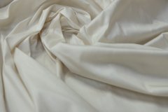 ткань тафта молочного цвета тафта шелк однотонная белая Италия