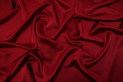 ткань кади из вискозы красного цвета Италия