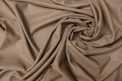 ткань мягкая шерсть в рубчик песочный меланж костюмно-плательная шерсть однотонная бежевая Италия
