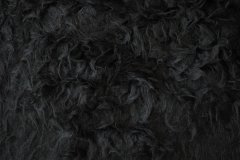 ткань беби альпака с шерстью и полиэстером черного цвета (в 2х кусках 0.9м и 1.75м) пальтовые альпака однотонная черная Италия