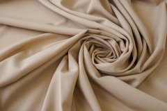 ткань шерсть бежевая со сливочным оттенком костюмно-плательная шерсть однотонная бежевая Италия