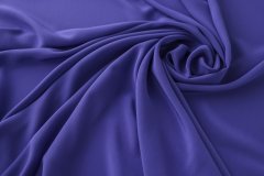 ткань крепдешин дымчато-фиолетовый крепдешин шелк однотонная фиолетовая Италия