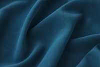 ткань крепдешин сине-бирюзового цвета