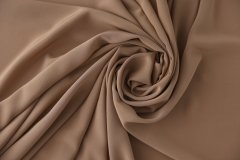 ткань шелковый крепдешин светло-коричневый Италия