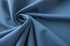 ткань джерси дымчато-василькового цвета джерси вискоза однотонная голубая Италия
