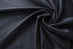 ткань синяя шерсть с шелком костюмно-плательная шерсть однотонная синяя Италия