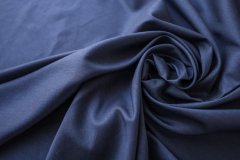 ткань костюмная шерсть синего цвета  костюмно-плательная шерсть однотонная синяя Италия