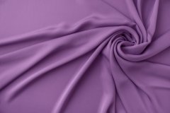 ткань сиреневый шармуз с эластаном шармюз шелк однотонная фиолетовая Италия