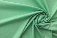 ткань хлопок с эластаном нежно-зеленый  костюмно-плательная хлопок однотонная зеленая Италия