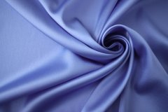 ткань атлас с эластаном голубой с оттенком лаванды атлас шелк однотонная голубая Италия