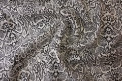 ткань лен с принтом рептилия костюмно-плательная лен иные белая Италия