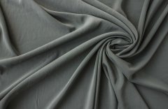 ткань вареный шелк серого цвета Италия