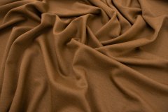 ткань джерси шерстяное цвета разбавленного коньяка джерси шерсть однотонная коричневая Италия