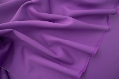 ткань креп из шерсти и шелка фиолетовый Италия