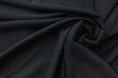 ткань вискоза для шитья черного цвета (кади) Италия