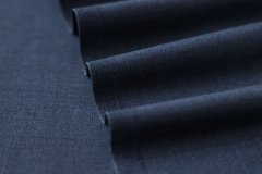 ткань костюмная шерсть с кашемиром синяя костюмно-плательная шерсть однотонная синяя Италия