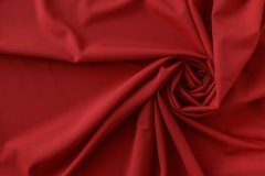 ткань тонкая костюмная шерсть ярко-красного цвета костюмно-плательная шерсть однотонная красная Италия