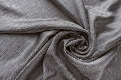 ткань подклад в тонкую полоску серебристо-серого цвета Италия
