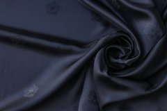 ткань подклад темно-синего цвета с гербами Италия