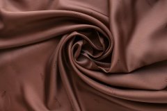 ткань подклад коньячного цвета подклад вискоза однотонная коричневая Италия