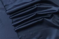ткань подклад темно-синего цвета в мелкую монохромную точку