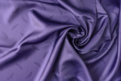 ткань подклад из вискозы фиолетового цвета с надписями подклад вискоза иные фиолетовая Италия