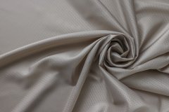 ткань подклад из вискозы теплого серо-серебристого цвета с мелкими ромбиками Италия
