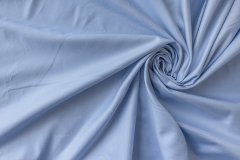 ткань голубой хлопок оксфорд с лоском костюмно-плательная хлопок однотонная голубая Италия