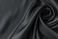ткань подклад из вискозы черного цвета подклад вискоза однотонная черная Италия