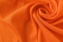 ткань подклад апельсинового цвета подклад полиэстер однотонная оранжевая Италия